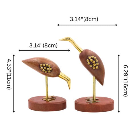 Natriel Wooden Swan Set